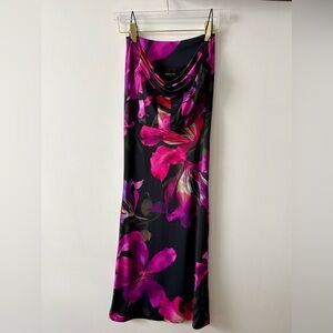 White Fox Boutique Purple Haze Floral Set - Tank Top XS & Maxi Skirt XS